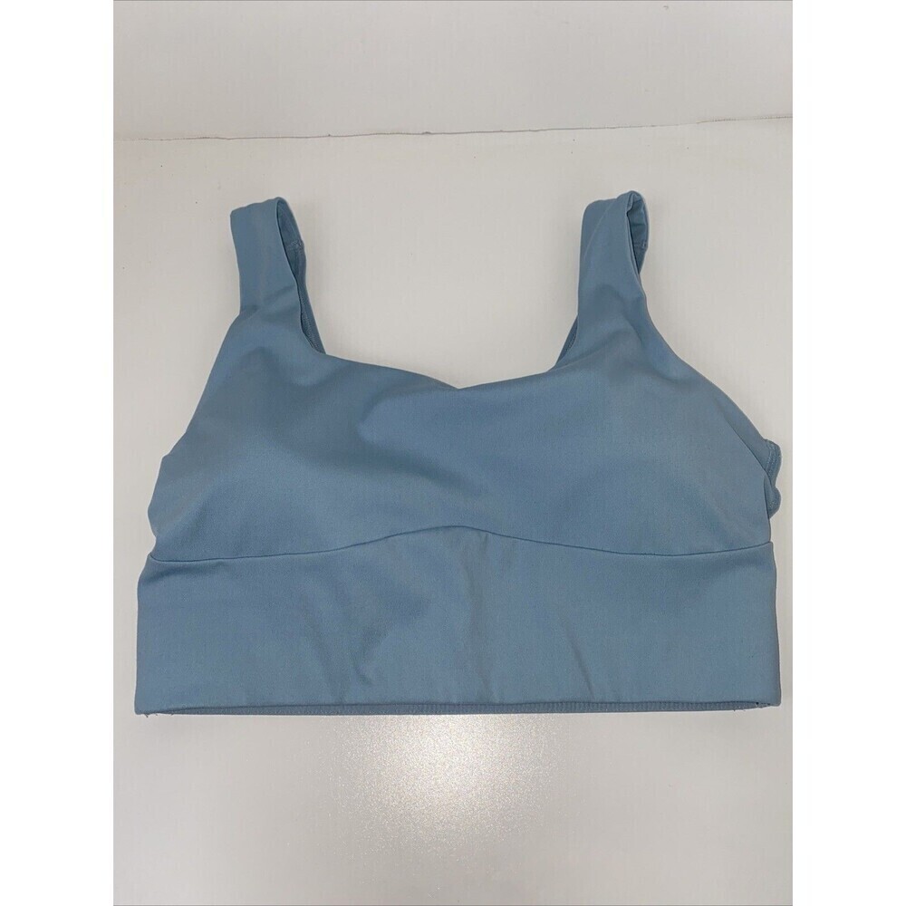 Gymshark Women's Longline Sports Bra HT3 Faded Blue Small
